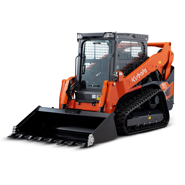“Kubota SVL‑75 compact track loader for rent in Saint John, NB – ideal for landscaping and material spreading”